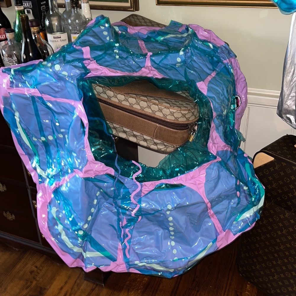 JELLYFISH CUSTOM HALLOWEEN COSTUME ADULT MEDIUM AWARD WINNER! 3PC! BLOW UP SEA - Picture 16 of 17